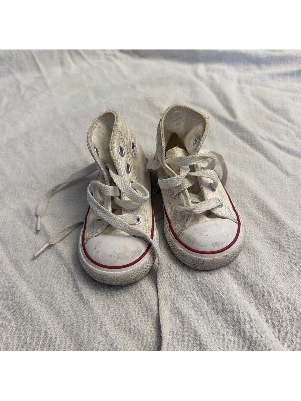 Converse Chuck Taylor All Star High Top White Sneakers Baby Size 4 Canvas